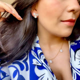 Collar con piedras 5 Gotas Piedra Luna - Mestiza Joyas