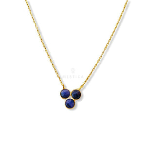 Collar con piedras Veracruz Azul - Mestiza Joyas