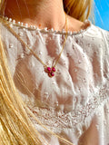 Collar con piedras Veracruz Granate - Mestiza Joyas