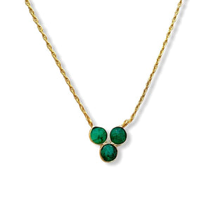 Collar con piedras Veracruz Verde - Mestiza Joyas