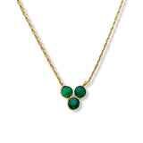 Collar con piedras Veracruz Verde - Mestiza Joyas