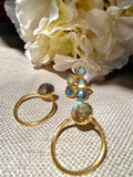 Pendientes con piedras Bali Grande Labradorita - Mestiza Joyas