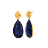 Pendientes con piedras London Azul - Mestiza Joyas