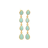 Pendientes con piedras Madame Amazonita - Mestiza Joyas