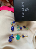 Pendientes con piedras Mier Zafiro - Mestiza Joyas