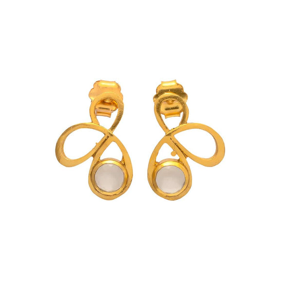 Pendientes con piedras Picasso Blanco - Mestiza Joyas