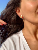 Pendientes con piedras Picasso Blanco - Mestiza Joyas