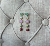 Pendientes con piedras Tui Multicolor - Mestiza Joyas