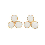 Pendientes con piedras Zarautz Blanco - Mestiza Joyas