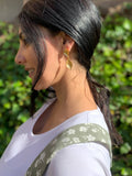 Pendientes Dorados Cometa - Mestiza Joyas