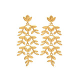 Pendientes Dorados Jazmín - Mestiza Joyas