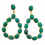 Pendientes piedras Elizabeth Esmeralda - Mestiza Joyas