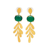Pendientes piedras Nápoles Verde - Mestiza Joyas