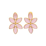 Pendientes piedras Sky Rosa - Mestiza Joyas