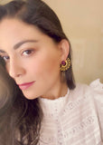 Pendientes piedras Smile Granate - Mestiza Joyas