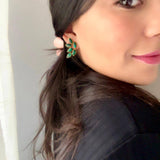 Pendientes piedras Sofía Luna, Lila y Rosa - Mestiza Joyas