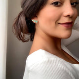 Pendientes Trepadores Gotas Azul, Aguamarina y Luna - Mestiza Joyas