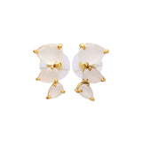 Pendientes Trepadores Gotas Piedra de Luna - Mestiza Joyas