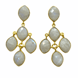 Pendientes Verona Piedra de luna - Mestiza Joyas