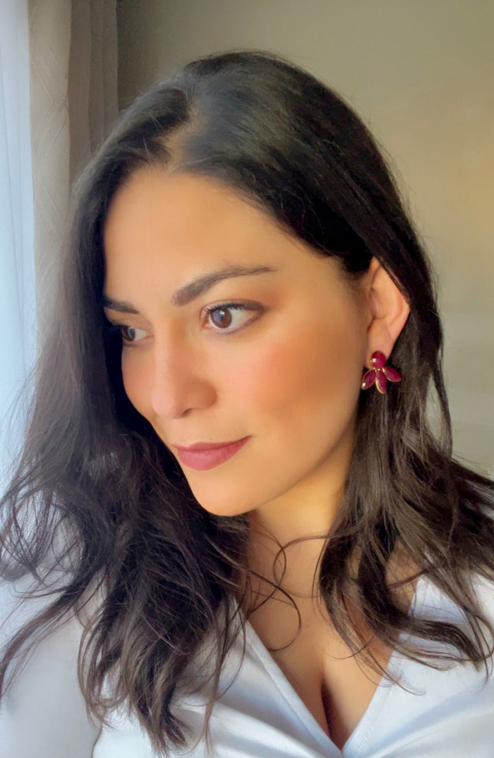 Earrings with Chiara Garnet stones