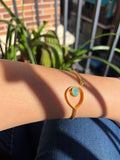 Brazalete con piedras Aba Granate