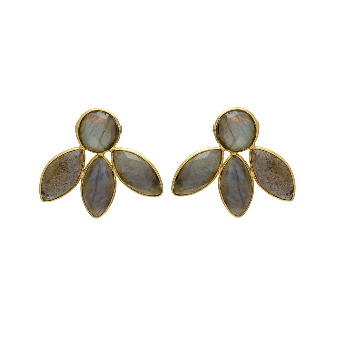 Boucles d'oreilles avec pierres Chiara Labradorite