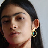 Pendientes con piedras Budapest Verde