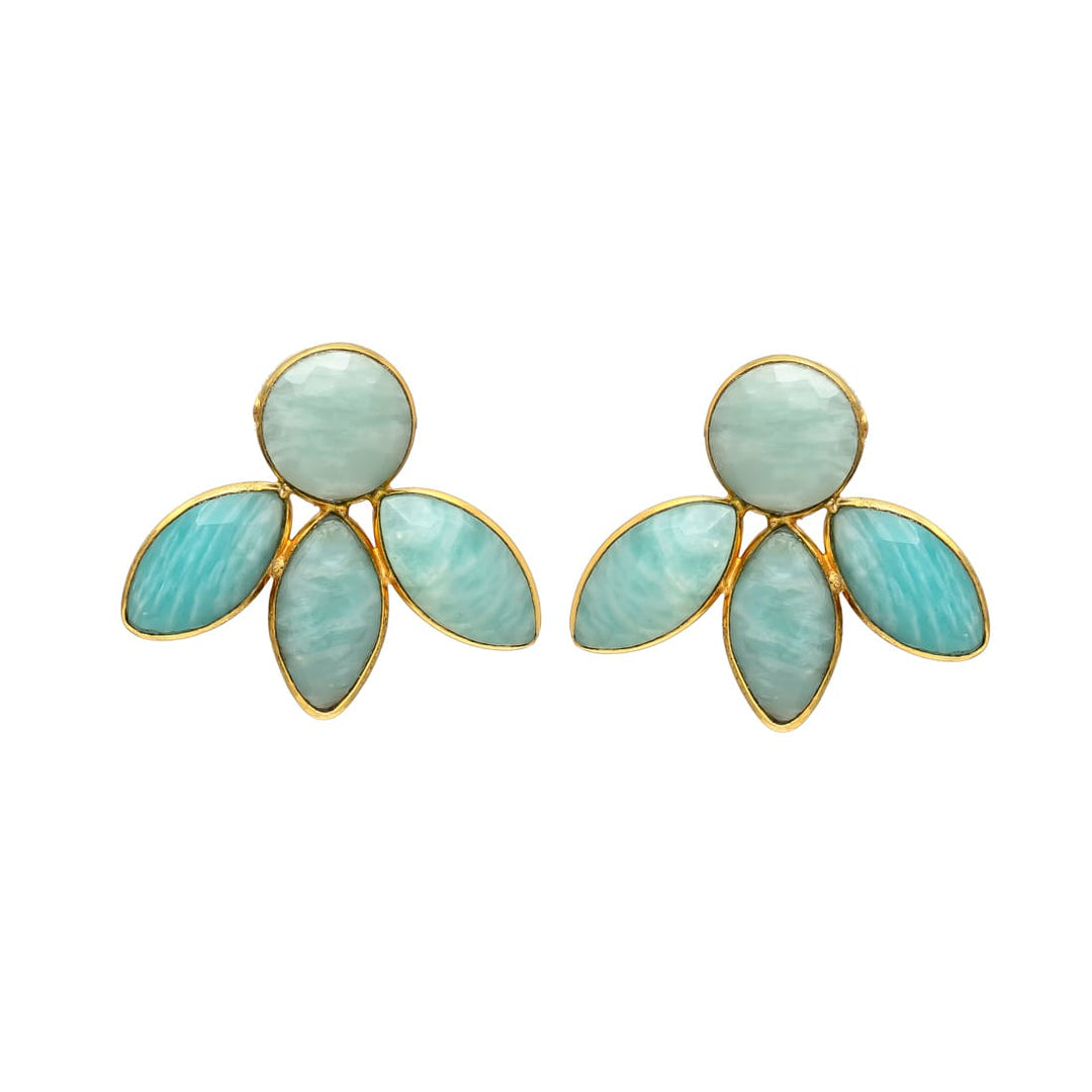 Earrings with Chiara Amazonite stones