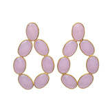Pendientes con piedras Munich Rosa