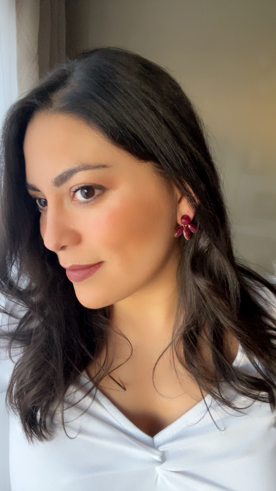 Earrings with Chiara Garnet stones