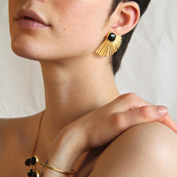Earrings with Stella Verde stones