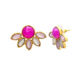 Pendientes Sunshine Fucsia, Rosa y Blanca - Mestiza Joyas